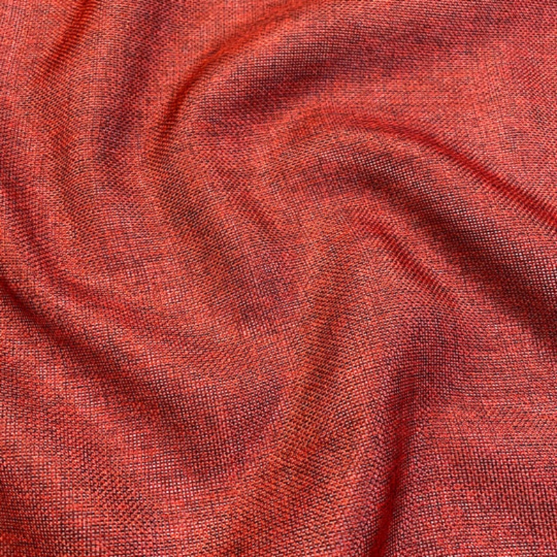 Imitation Burlap Drapery Panel in Red