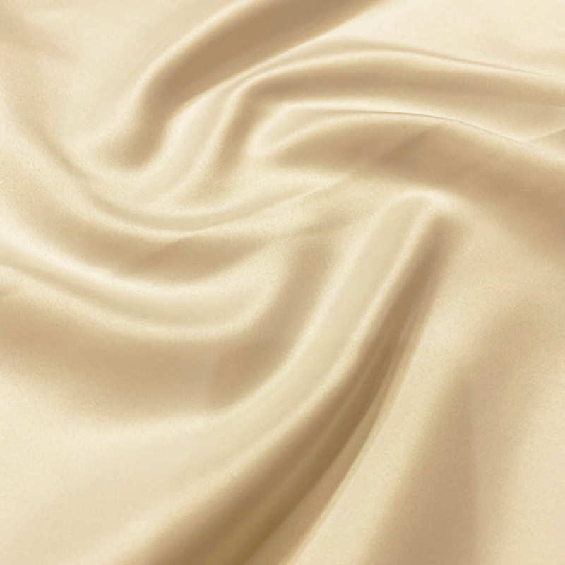 Lamour (Dull) Satin Drapery Panel in Ivory 1114