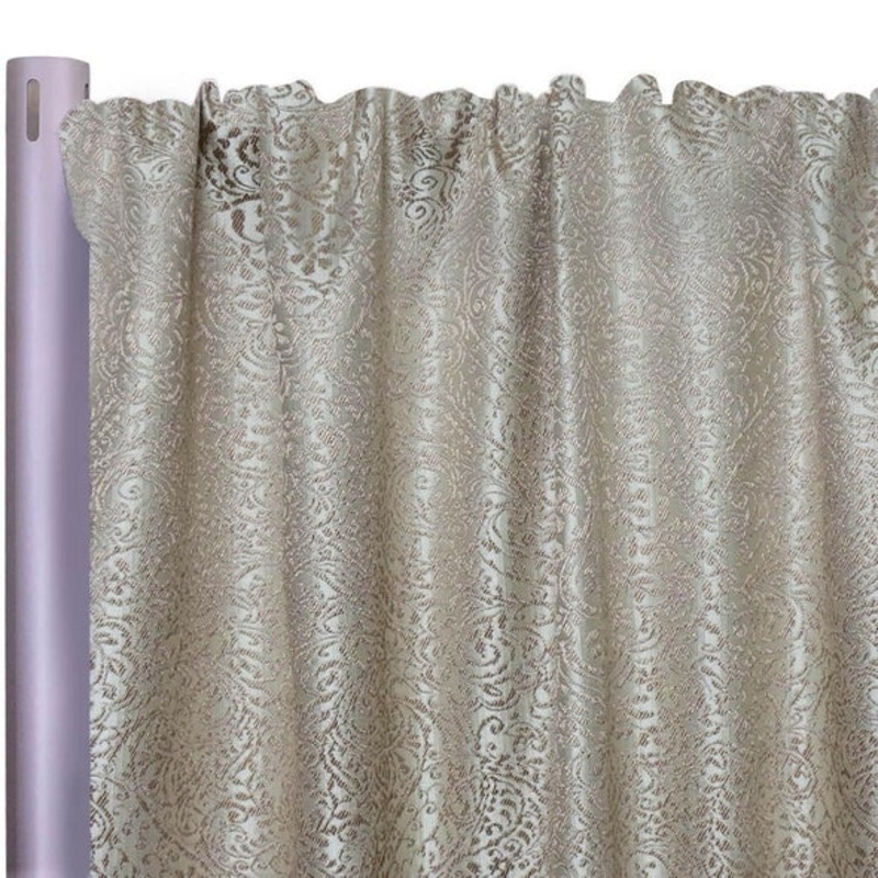 Miramar Jacquard Drapery Panels (110" Wide) / 4 Colors