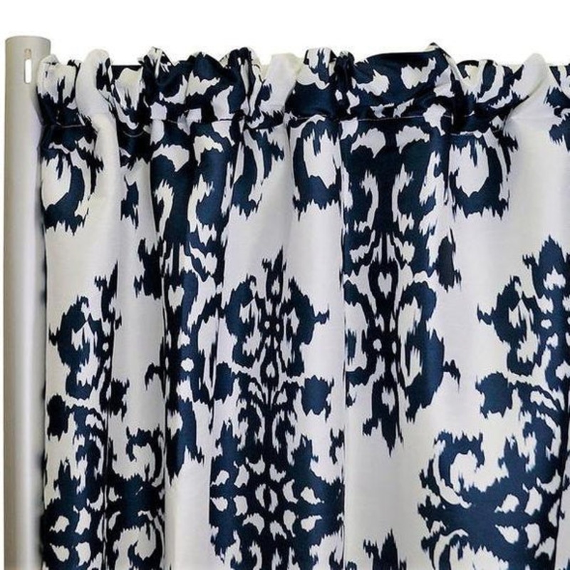 Newport Print (Dupioni) Drapery Panels (57" Wide) / 7 Colors