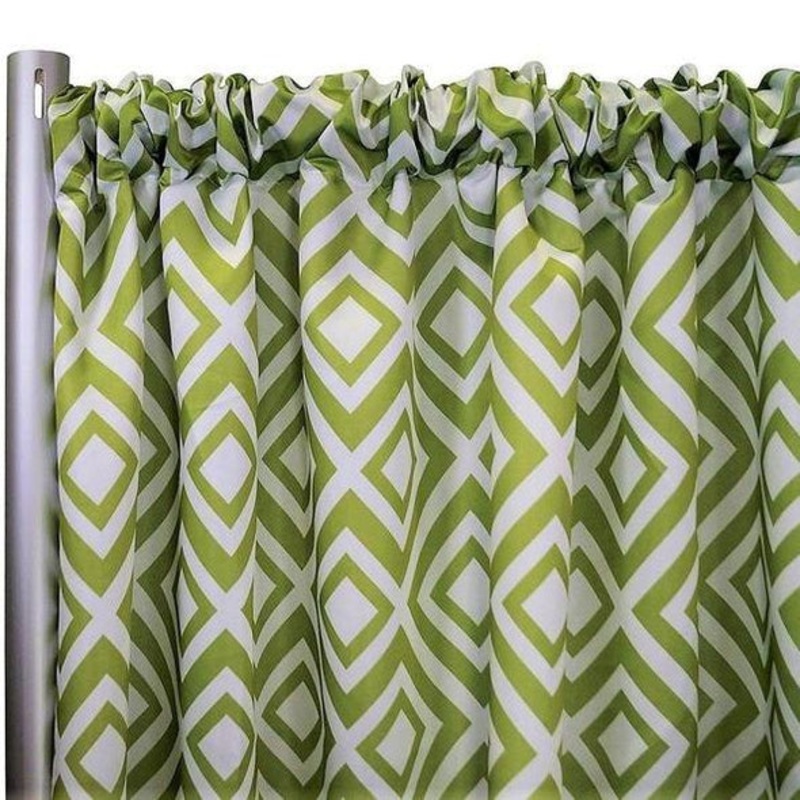 Paragon Print (Lamour) Drapery Panels (58" Wide) / 12 Colors