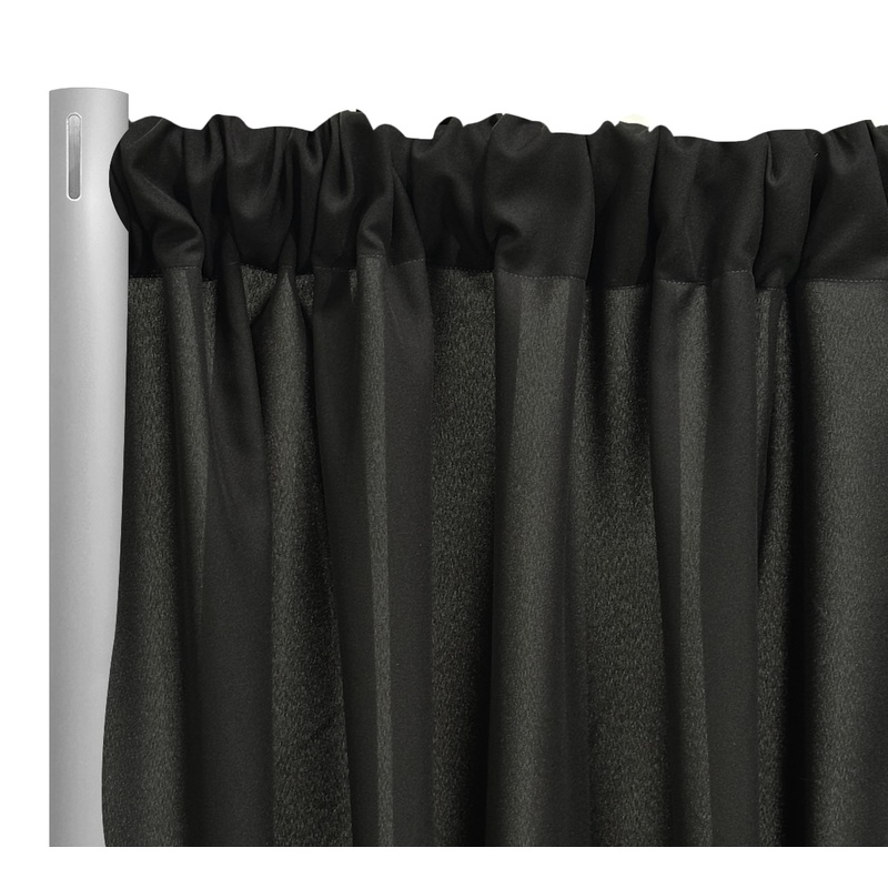 Premium Poly (Poplin) Drapery Panel in Black