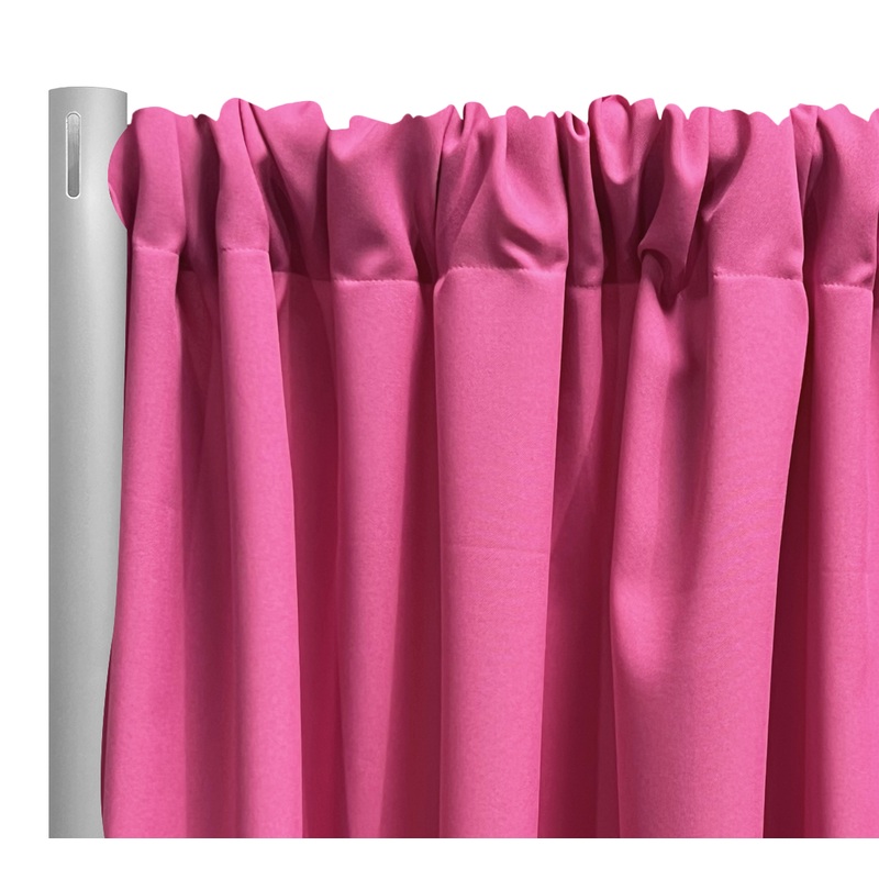 Premium Poly (Poplin) Drapery Panel in Fuchsia 1220