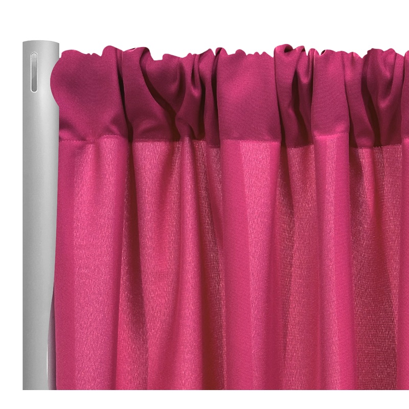 Premium Poly (Poplin) Drapery Panel in Fuchsia 1225