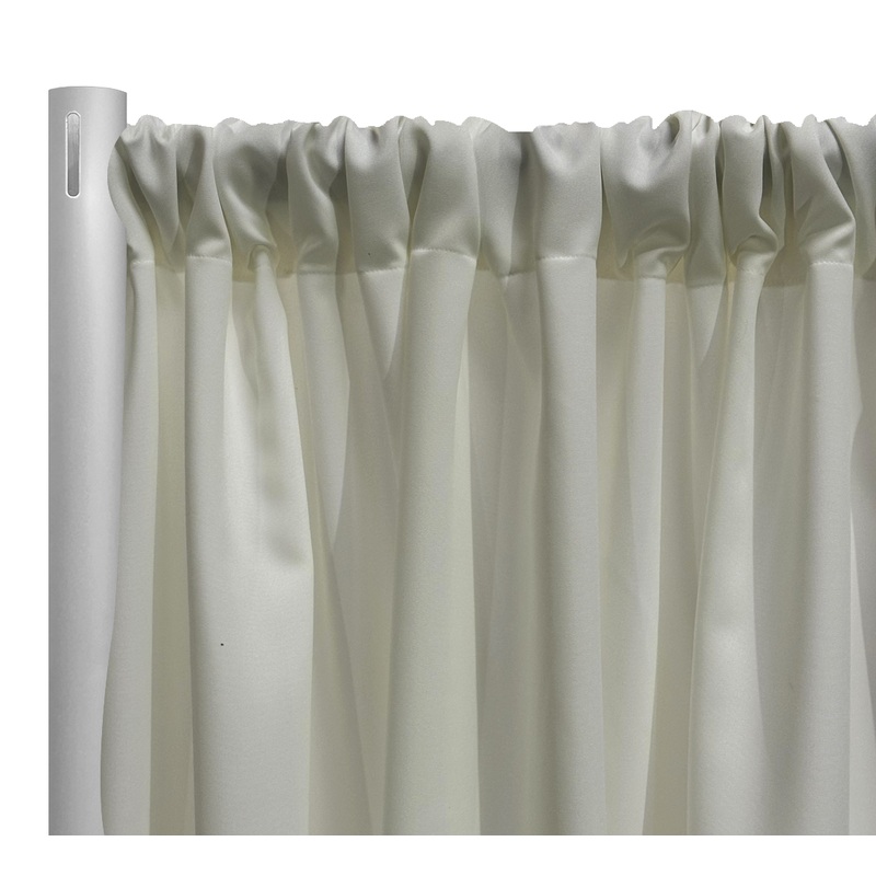 Premium Poly (Poplin) Drapery Panel in Ivory 1111