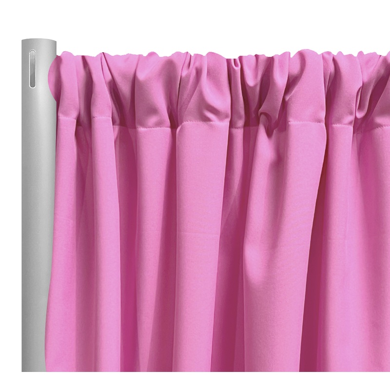Premium Poly (Poplin) Drapery Panel in Pink D 1157