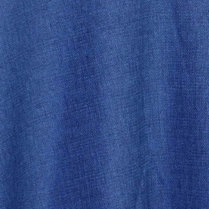 Rustic Linen Drapery Panel in Navy