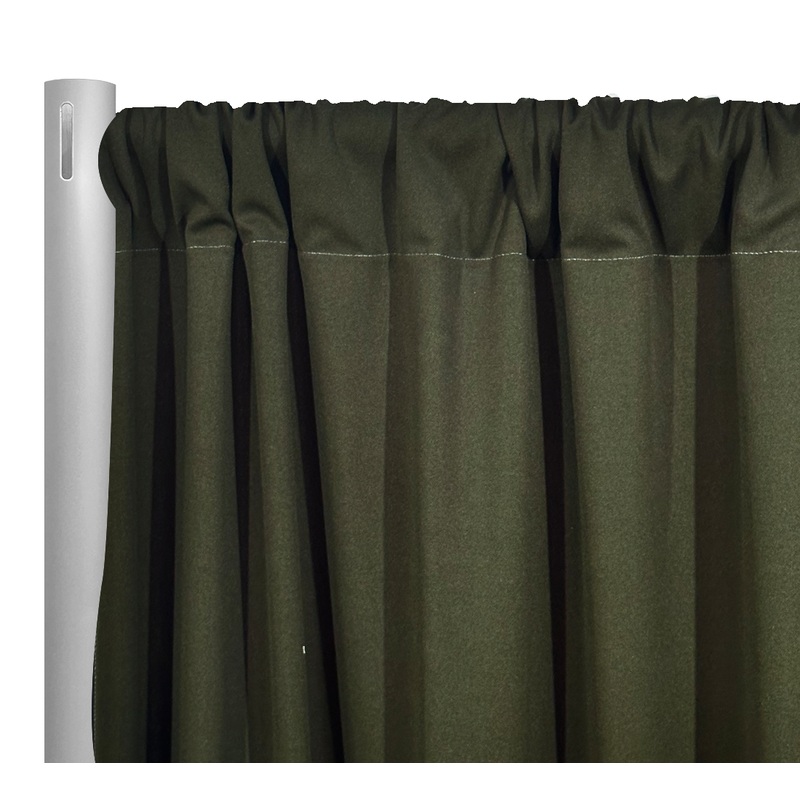 Scuba (Wrinkle-Free) Drapery Panel in Olive
