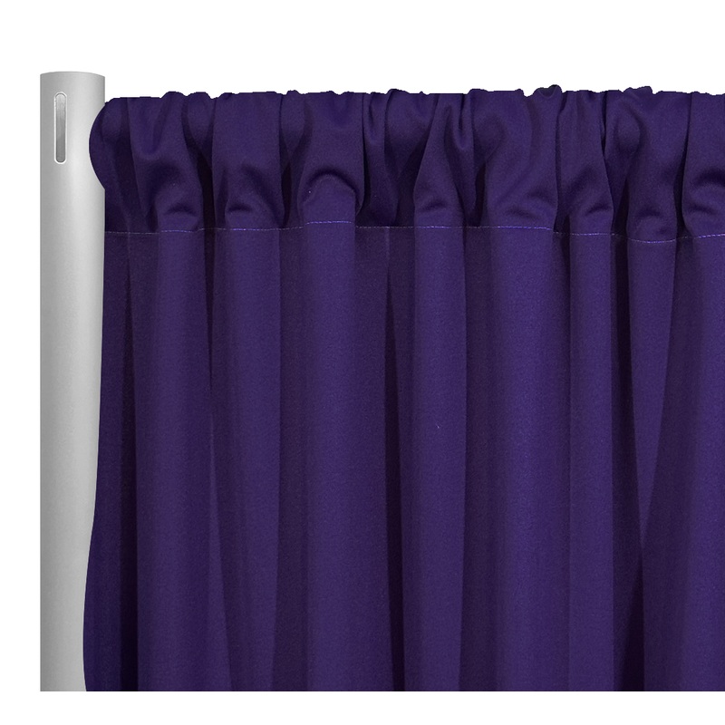 Scuba (Wrinkle-Free) Drapery Panel in Purple 1258