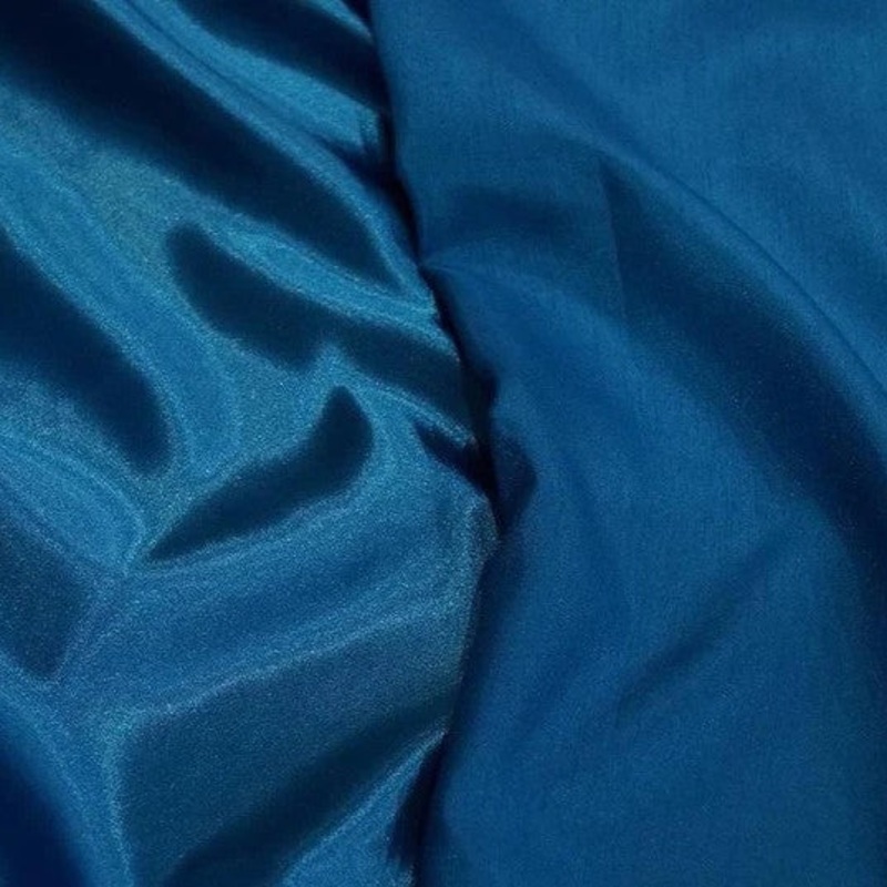 Shantung Satin (Reversible) Drapery Panel in Ocean Blue