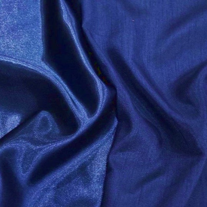 Shantung Satin (Reversible) Drapery Panel in Royal