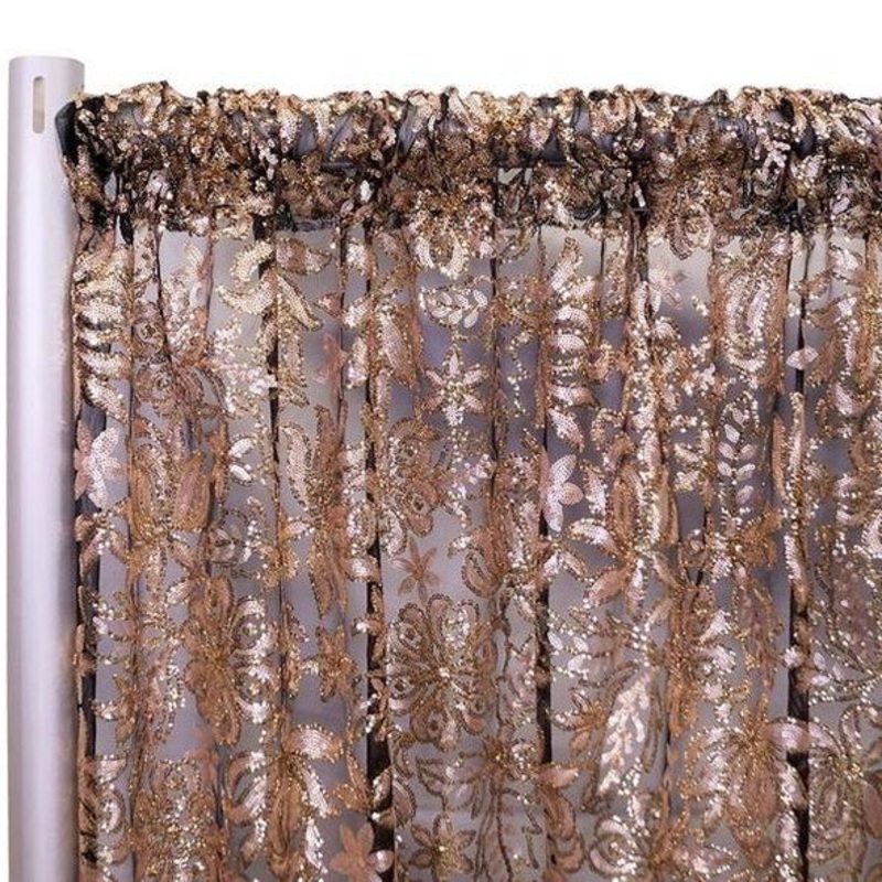 Starlight Sequins Drapery Panels (52" Wide) / 4 Colors