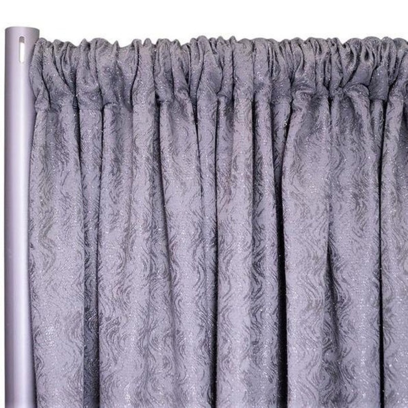 Twinkle Tensil Drapery Panels (118" Wide) / 17 Colors