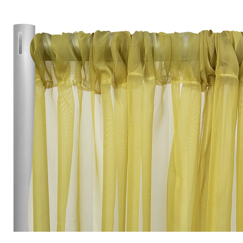 Voile Drapery Panel in Spa Sorbet 615