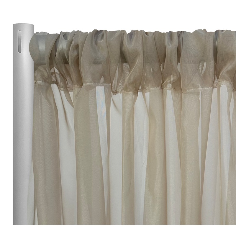 Voile Drapery Panel in Taupe 1184