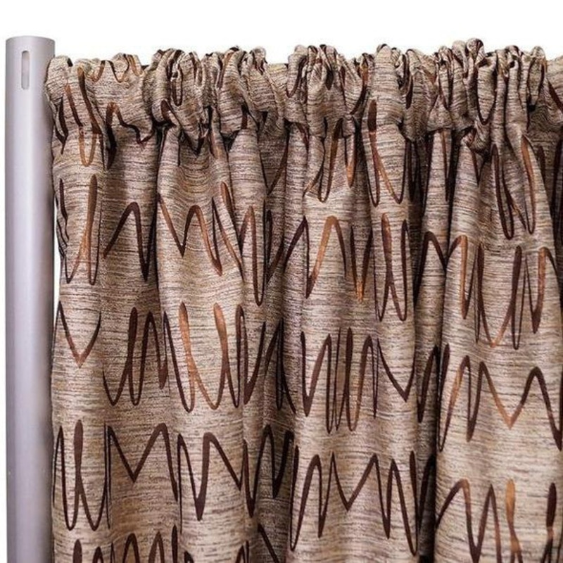 Zion Jacquard Drapery Panels (110" Wide) / 3 Colors