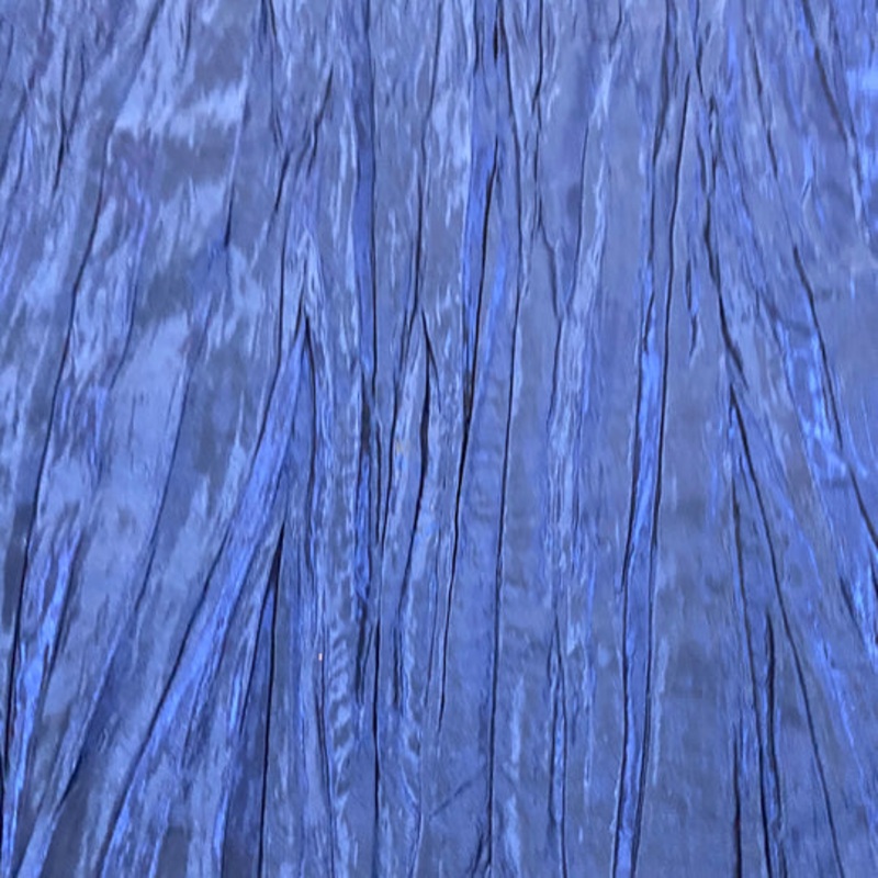 Accordion Taffeta Drapery Panel in Navy