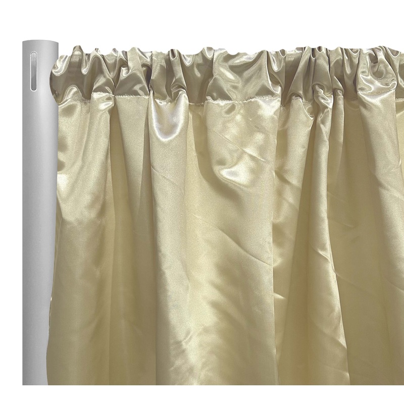 Bridal Satin Drapery Panel in Banana 181