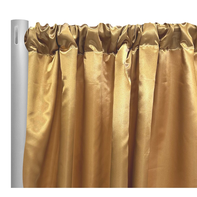 Bridal Satin Drapery Panel in Gold 902