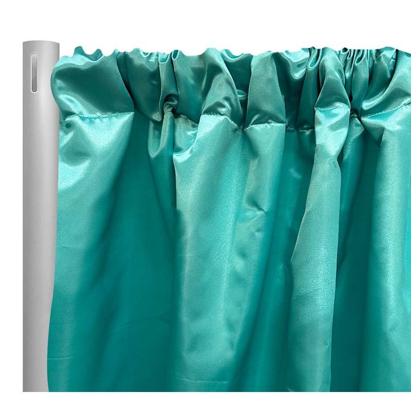 Bridal Satin Drapery Panel in Jade 395