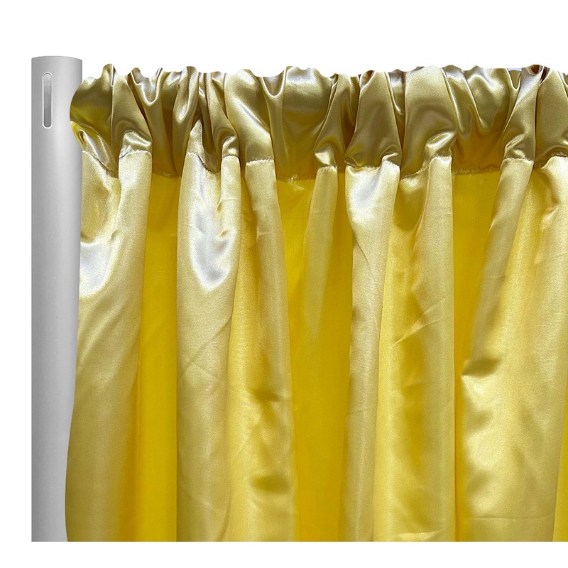 Bridal Satin Drapery Panel in Spa Sorbet 615