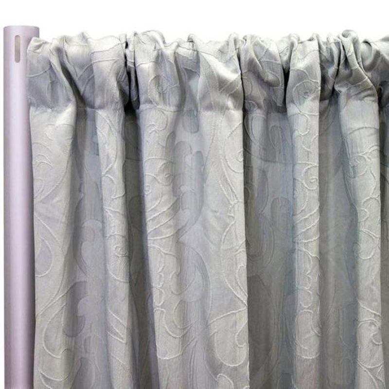 Classic Jacquard Drapery Panels (110" Wide) / 7 Colors