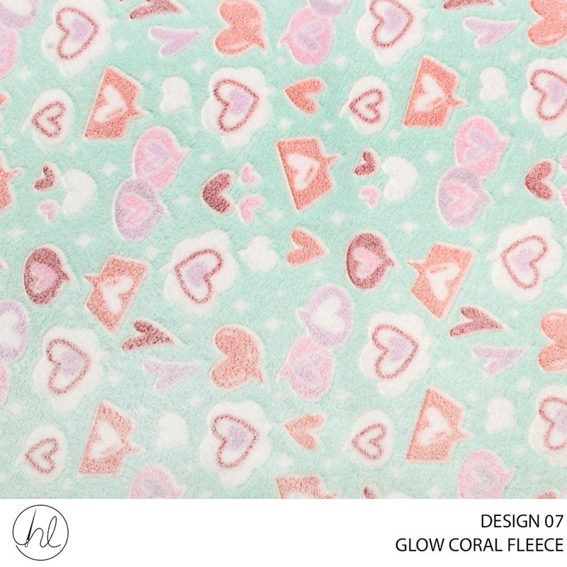 CORAL FLEECE PRT GLOW D#2 MINT ROLL ROLL 001