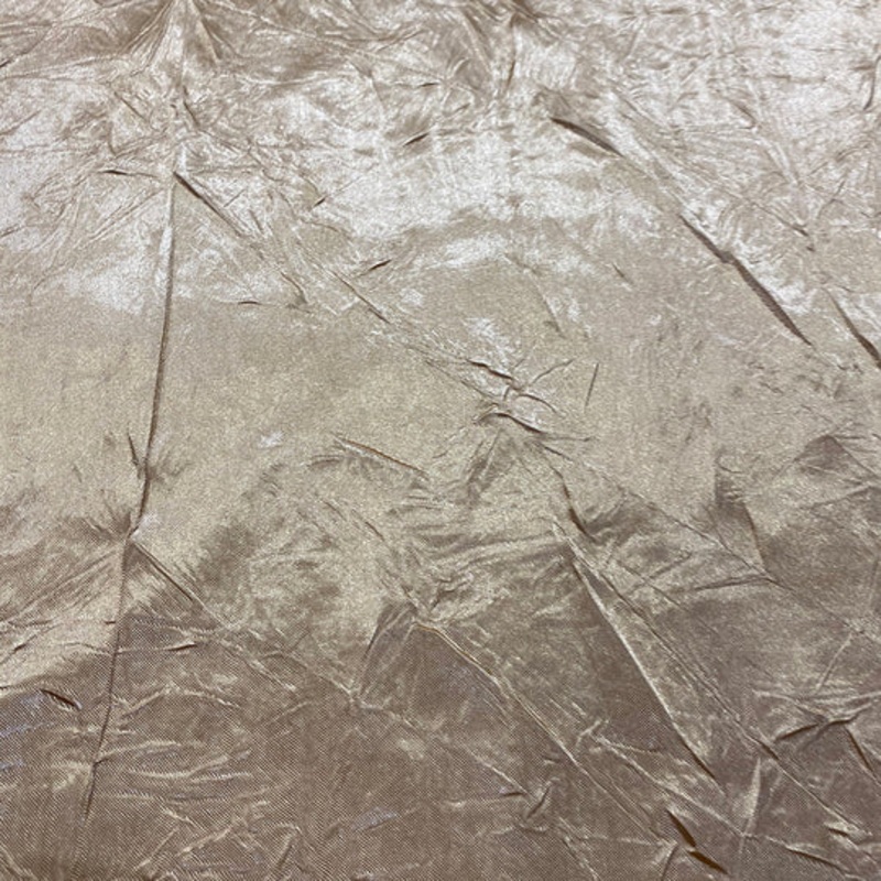 Crush Satin (Bichon) Drapery Panel in Bone