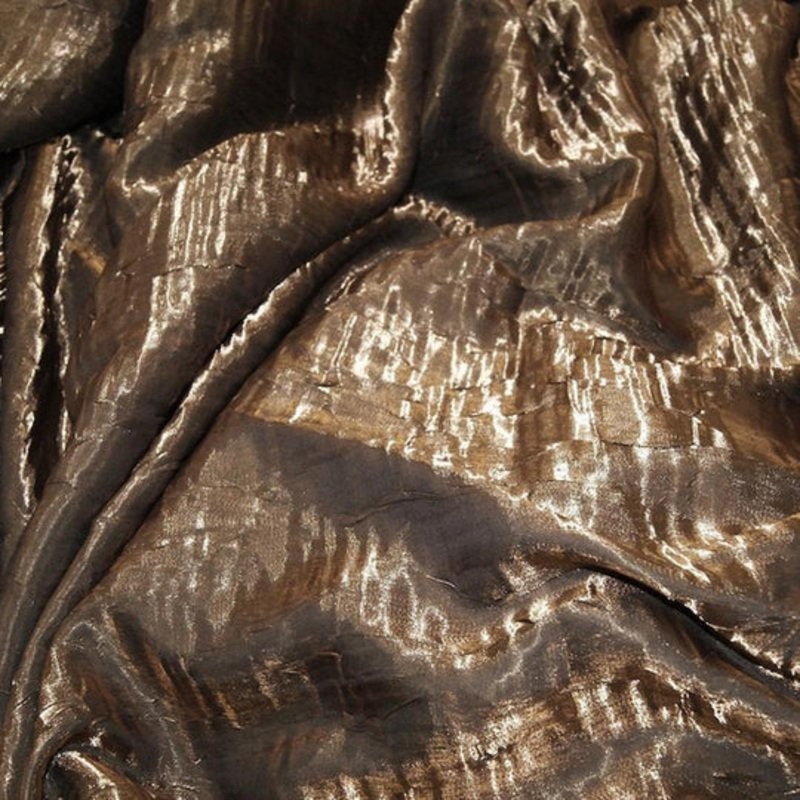 Crush Shimmer (Galaxy) Drapery Panel in Brown 28
