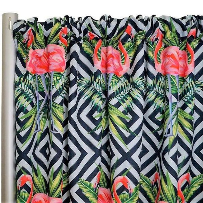 Flamingo (Poly Print) Drapery Panel