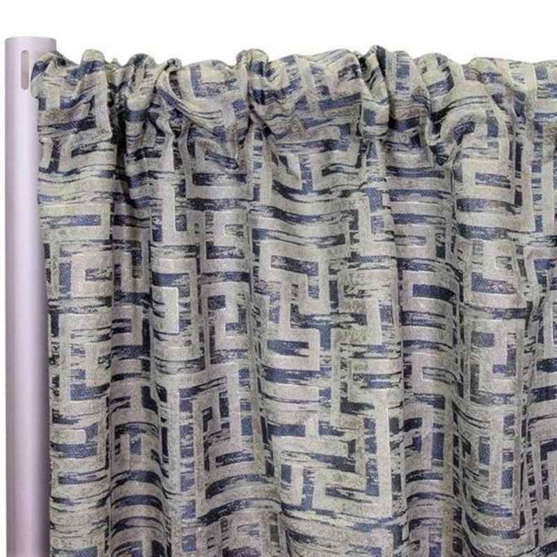 Gio Jacquard Drapery Panels (110" Wide) / 4 Colors