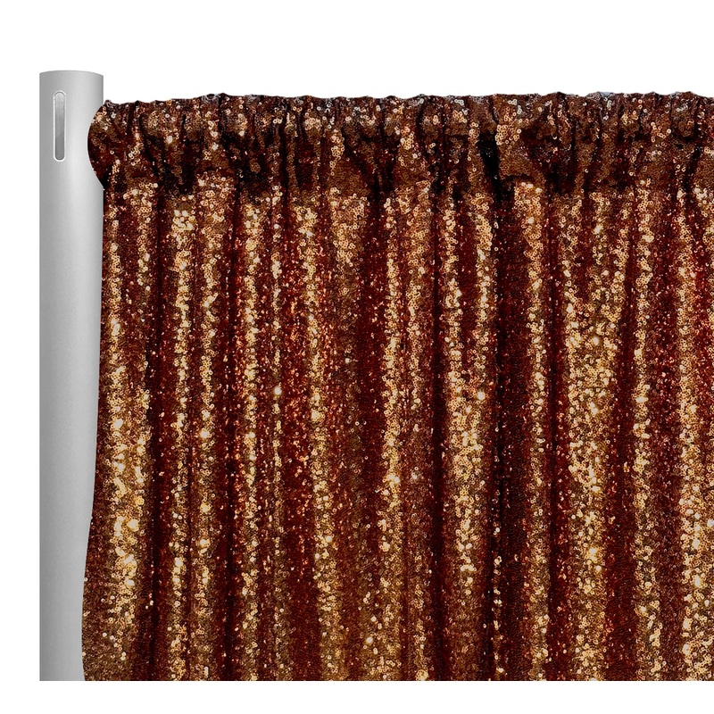 Glitz Sequins Drapery Panel in Copper