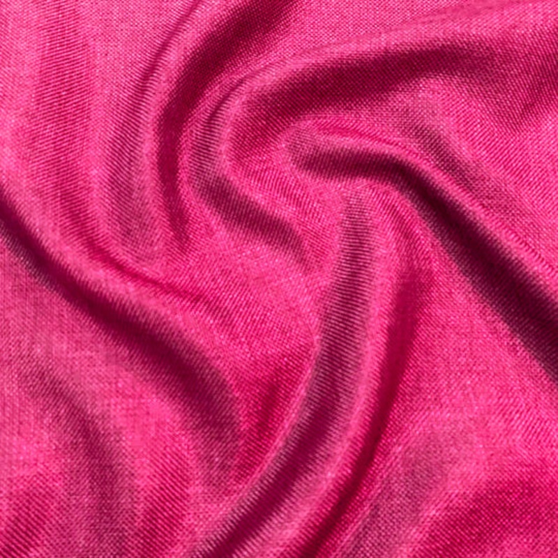 Imitation Burlap Drapery Panel in Hot Pink