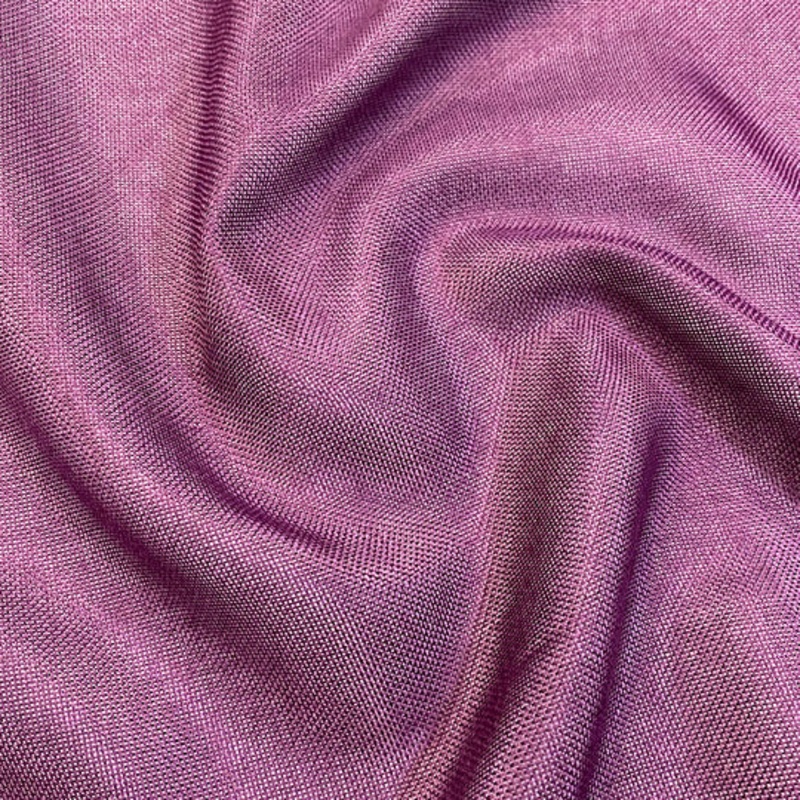 Imitation Burlap Drapery Panel in Plum