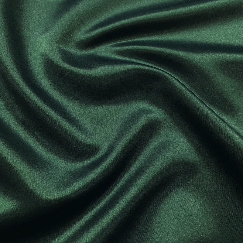 Lamour (Dull) Satin Drapery Panel in Hunter Green 1237
