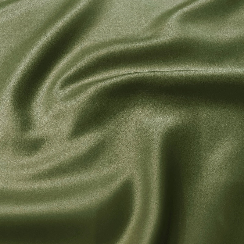 Lamour (Dull) Satin Drapery Panel in Hunter Green As 9957