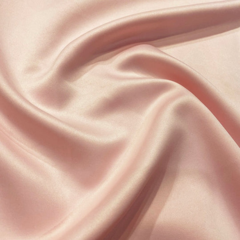 Lamour (Dull) Satin Drapery Panel in Rose Petal 1900