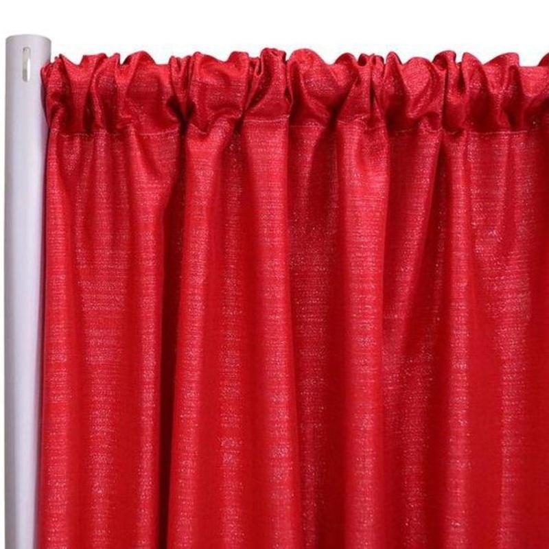 Metallic Burlap Drapery Panels (58" Wide) / 11 Colors