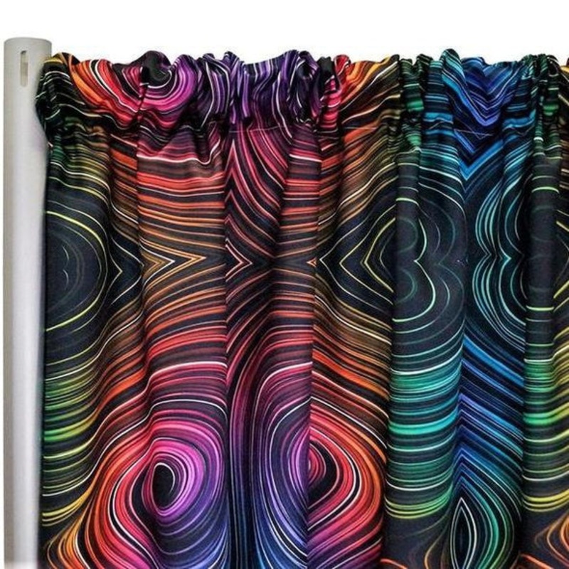 Neon Abstract (Poly Print) Drapery Panel