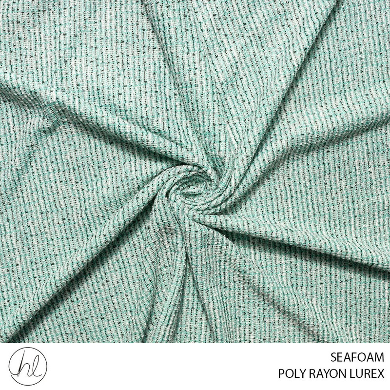 POLY RAYON LUREX 51 SEAFOAM 150CM PER M