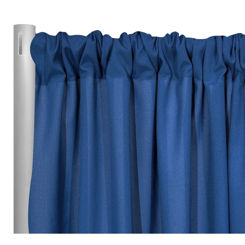 Premium Poly (Poplin) Drapery Panel in Blue Slate 1776