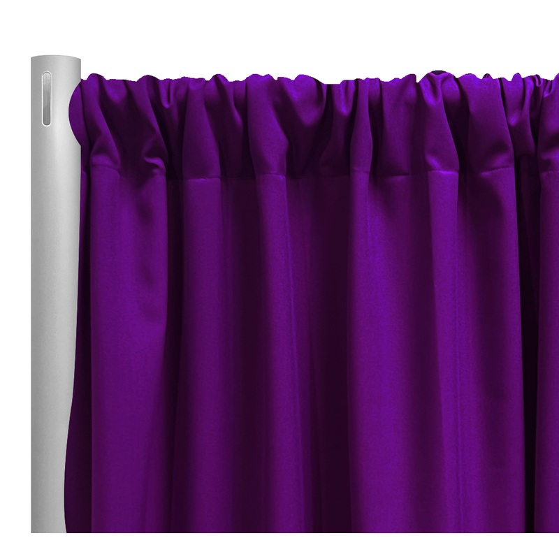 Premium Poly (Poplin) Drapery Panel in Magenta 1281