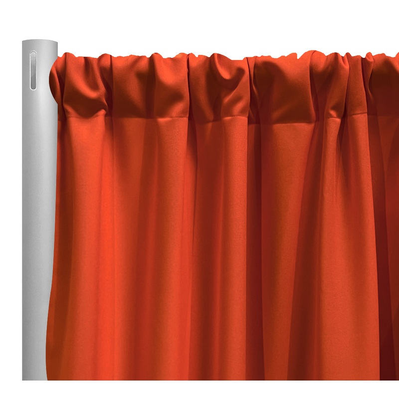 Premium Poly (Poplin) Drapery Panel in Rust 1352