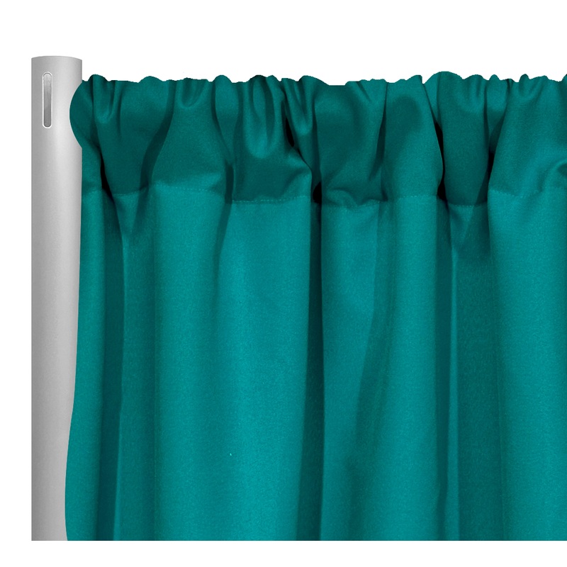 Premium Poly (Poplin) Drapery Panel in Teal 2052