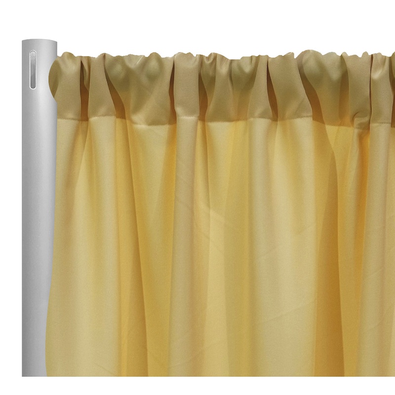Premium Poly (Poplin) Drapery Panel in Yellow 1905