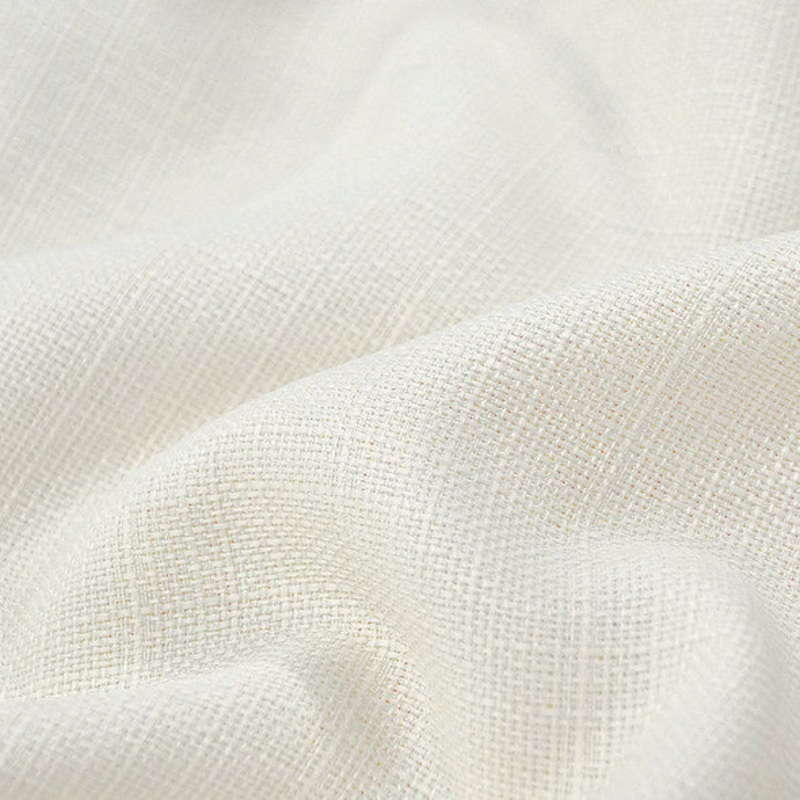 Rustic Linen Drapery Panel in Off White