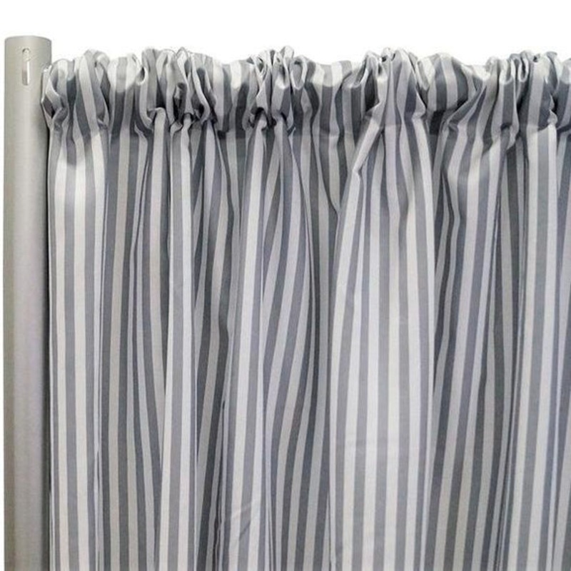 Seersucker (Poly Print) Drapery Panels (57" Wide) / 4 Colors