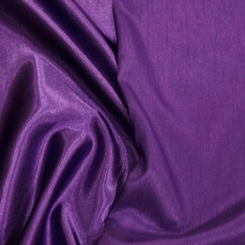 Shantung Satin (Reversible) Drapery Panel in Purple