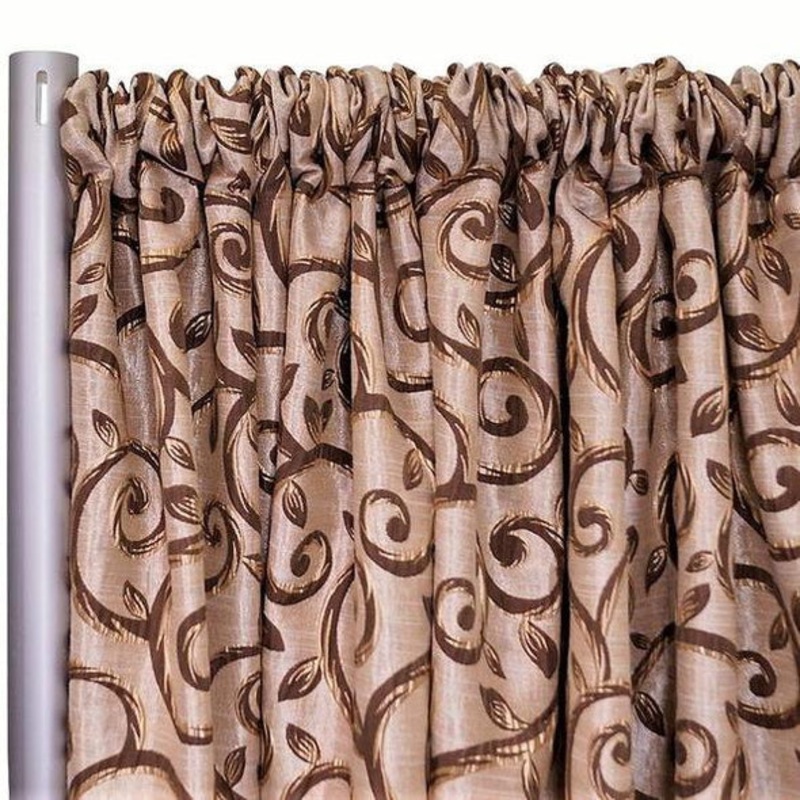 Tuscany Jacquard (Reversible) Drapery Panels (110" Wide) / 4 Colors