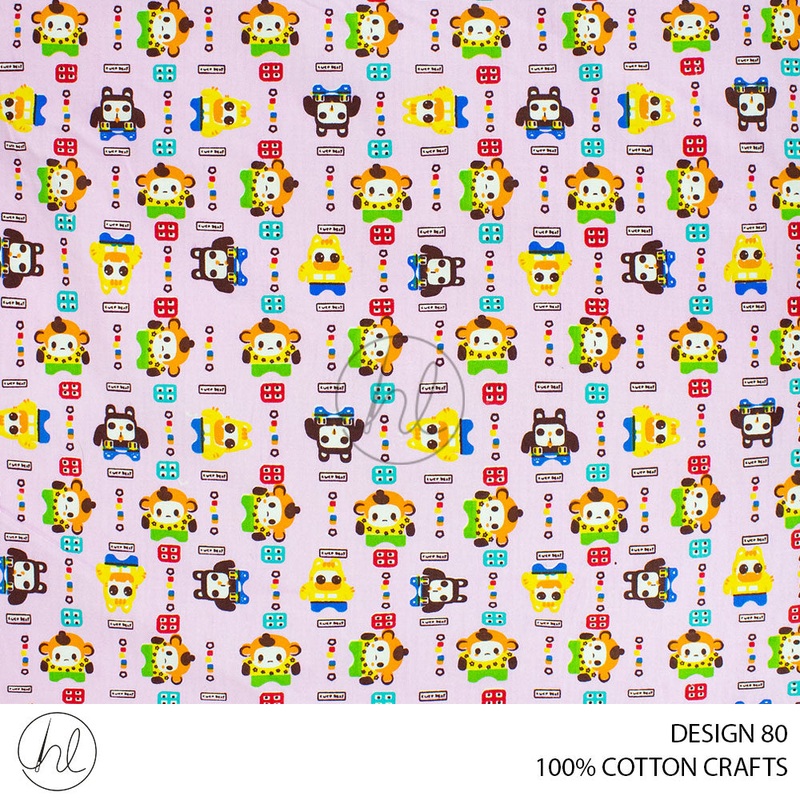 100% COTTON CRAFTS 51 ASSORTED 150CM PER M